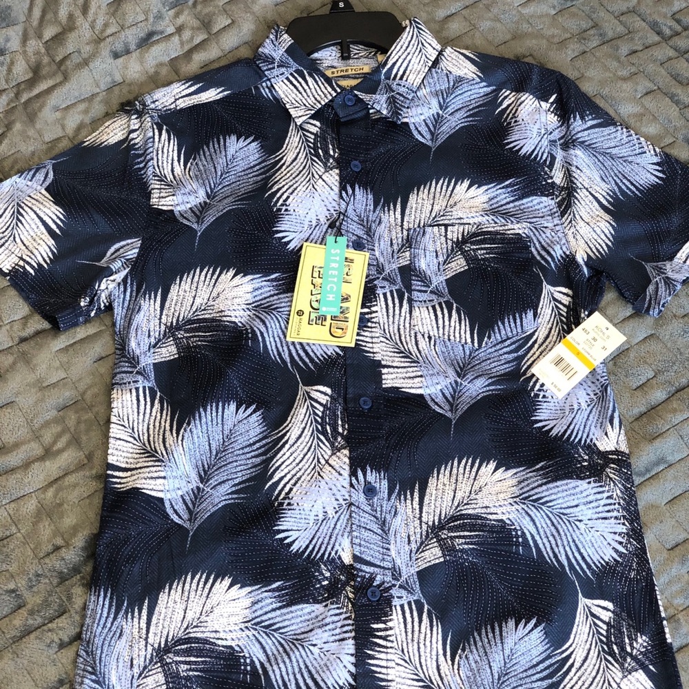 Men’s Haggard Stretch Island Ease S Button Up NWT